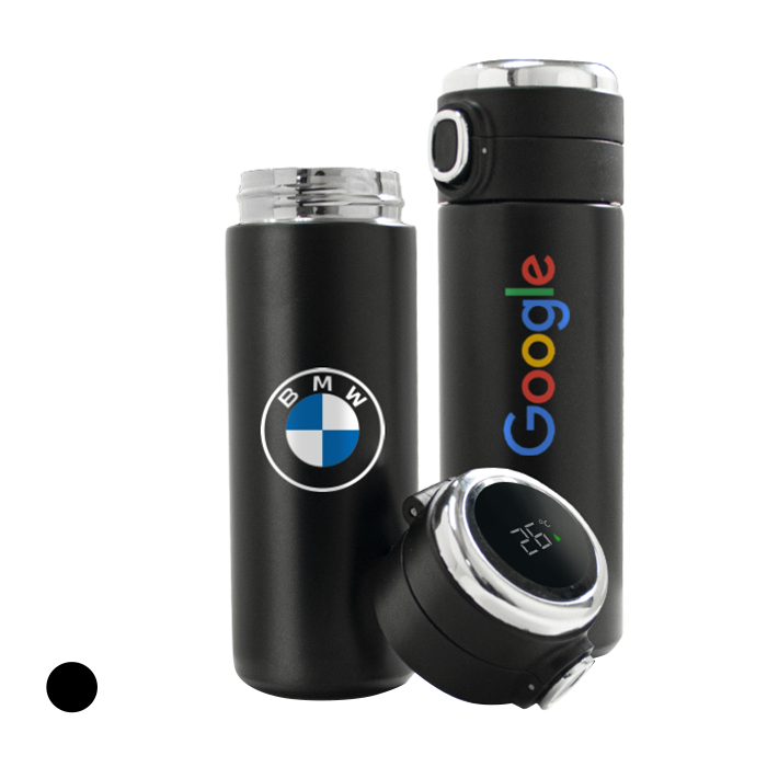 LED Touch Thermometer Stainless Steel Vacuum Flask